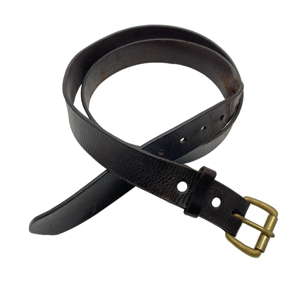 As Is FILSON Genuine Bridle Leather Brown‎ Belt Size 44 Style 63203 Seattle USA
